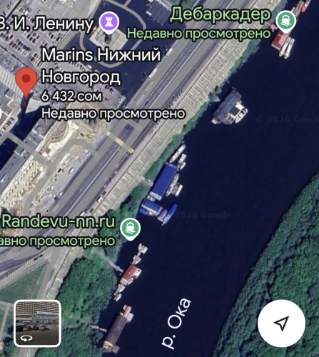 Дебаркадер возле Marins hotel